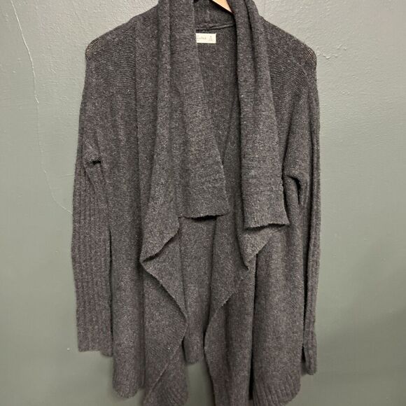 Abercrombie & Fitch Gray Open-Front Sweater Long Sleeve Medium Womens - Picture 1 of 3